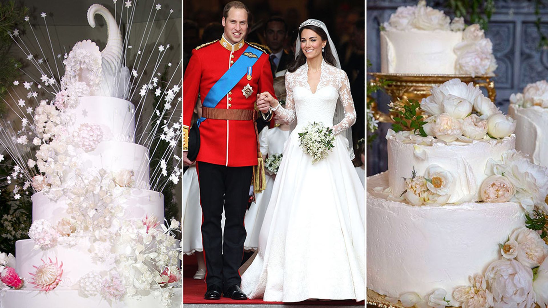 Kate Middleton, the Queen & royals' beautiful royal wedding cakes - see photos